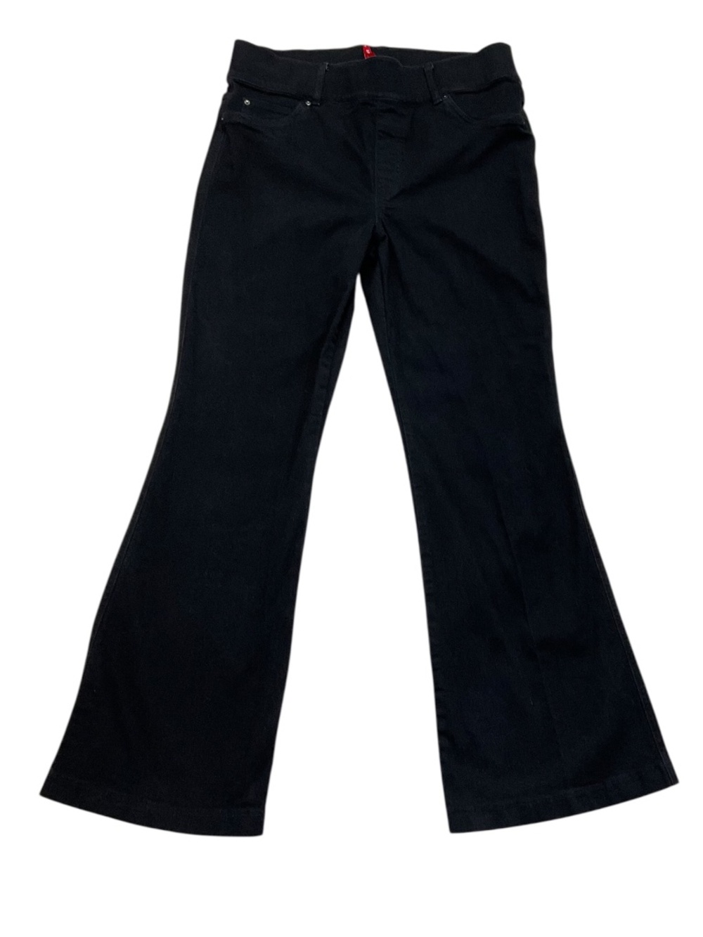 SPANX Clean Black Petite Flare Jeans 1X 20326Q